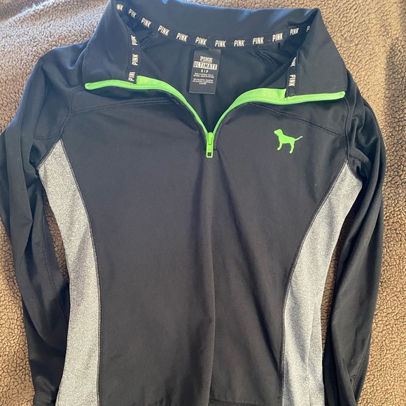 PINK Victoria's Secret Tops - Pink Victoria’s Secret half zip up